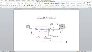 Monostable Multivibrator Simulation Using MultiSim [upl. by Rotceh949]