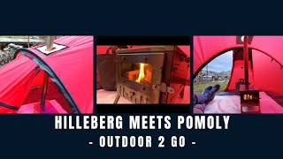 Hilleberg Nallo 3 GT meets Pomoly t1 mini  Test in the Yard with Raclette [upl. by Osmo]