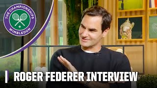 Roger Federer talks Alcaraz and Sinner his Dartmouth speech and more  Wimbledon on ESPN [upl. by Nosiaj]