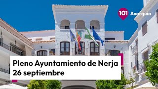 🔴 Pleno Ayuntamiento de Nerja de este jueves 26 de septiembre [upl. by Amle]