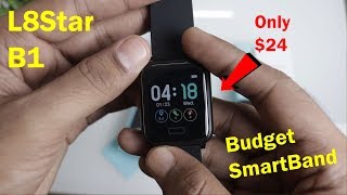 L8STAR Smart Band B1 Unboxing amp Review  Best Budget Fitness Smart Band  Heart Rate BP Oxygen [upl. by Odnomor]