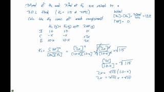 156 Calculating Equilibrium Concentrations Example 2 [upl. by Lanam237]