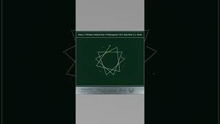 How to Draw a Thirteen Pointed Star Tridecagram 132 133 134 135 and 136sacredgeometry [upl. by Solraced]