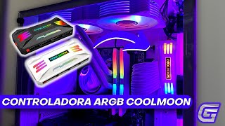 CONTROLADORA ARGB COOLMOON DO ALIEXPRESS  A MELHOR DO MERCADO [upl. by Tarttan]