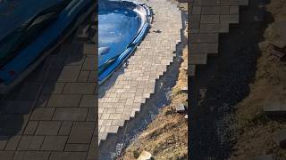 Paver Pool Deck Installation [upl. by Wilie]