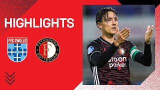 BERGHUIS beslissend  Highlights PEC Zwolle  Feyenoord  Eredivisie 20202021 [upl. by Tayler761]