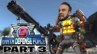 Earth Defense Force 5 Part 3  Funhaus Gameplay [upl. by Llenyt554]