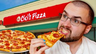 Eating All I Can At Cicis Pizza BUFFET Mukbang IN PUBLIC [upl. by Otrebmuh]