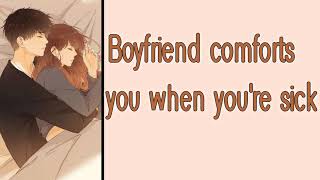 Boyfriend comforts you when youre sick M4F Wholesome Comfort Boyfriend ASMR [upl. by Annuahs627]