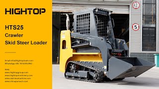 HTS25 crawler skid steer loader with cab [upl. by Gilbye]