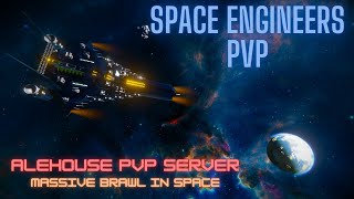 Space Engineers  massive space battle  AlehousePVP [upl. by Edny]