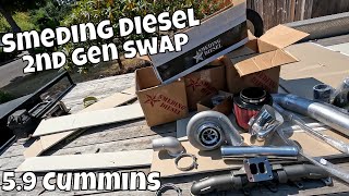 Smeding 2nd gen swap 59 Cummins [upl. by Eceinaj]