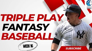 Fantasy Baseball Waiver Wire Pickups Week 16 Sleepers amp Pitching Streams  Fantasy Baseball Advice [upl. by Sotos]