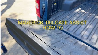 Ford Maverick Dampened Tailgate Install amp Review Tailgate Assist [upl. by Alrick]