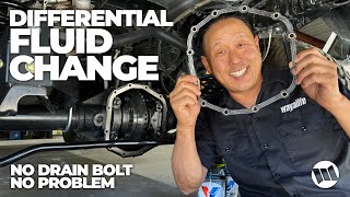 Differential Fluid Change on a Jeep Wrangler JL or Gladiator Axle without Drain Bolts [upl. by Areema]