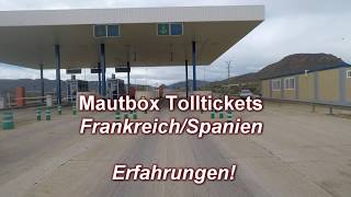 Mautbox Box FrankreichSpanien über 35t und 3 m Höhe Tolltickets [upl. by Analise885]