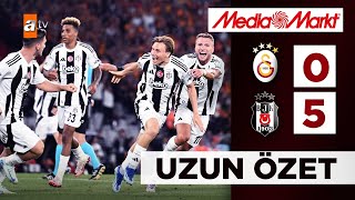 Galatasaray 0  5 Beşiktaş  2024 Süper Kupa Finali  Uzun Özet [upl. by Aerdnwahs]