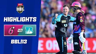 Sydney Sixers v Brisbane Heat  BBL13 [upl. by Eylloh918]