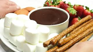 2 Ingredient Chocolate Fondue Recipe [upl. by Olim427]