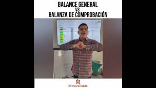 Balance general vs balanza de comprobación [upl. by Ahsiel]