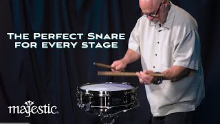 Majestic Concert Black Snare Drum Overview w Ed Freytag [upl. by Takeo]