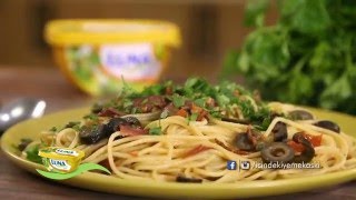 Zeytinli ve Kaparili Spagetti Tarifi [upl. by Placia46]