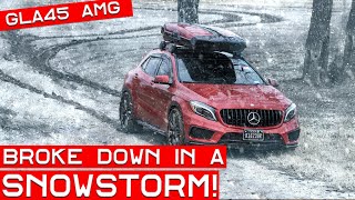 My GLA45 AMG Broke Down in a Snowstorm ABS Sensor Speed Sensor 4Matic Traction How To Fix [upl. by Glasgo]