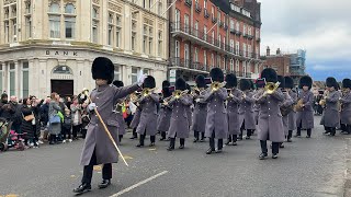 Changing the Guard in Windsor  322024 Band of the Coldstream Guards [upl. by Ahsenra]