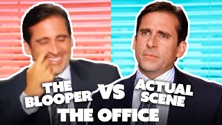 The Office Bloopers VS Actual Scene Part Two  Comedy Bites [upl. by Lletnuahs]