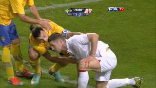 Sweden vs England 42 Official Goals and Highlights  FATV 141112 [upl. by Nelyak]