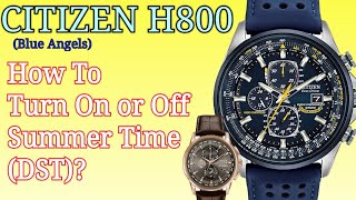 Citizen EcoDrive Radio Controlled H800 Daylight Savings Time DST Setting  Change Summer Time [upl. by Meade]