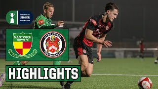 HIGHLIGHTS  Nantwich Town 14 Hyde United  Cheshire Senior Cup 2nd Round  51124 [upl. by Yablon]