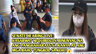 SENATE HEARING LIVE KASABWAT NI QUIBOLOY BINUNYAG NA ANG PANGHAHARASS AT MGA BAHO TUNGKOL SA KOJC [upl. by Leanora]