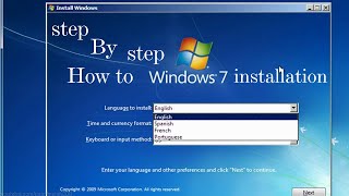 windows 7 installation step by step  windows 7 installation  windows 7 install by kd guide [upl. by Einot]