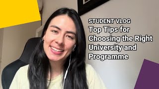 Top Tips for Choosing the Right University and Programme for your Masters  LSE Student Vlog [upl. by Tommy692]