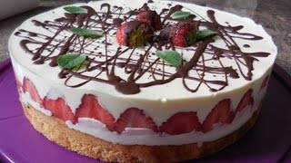 ErdbeerMascarponeTorte REZEPT I Sommertorte I leicht und frisch [upl. by Donohue774]