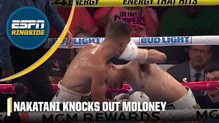 Junto Nakatani with a KO of the year candidate vs Andrew Moloney  ESPN Ringside [upl. by Michelina]