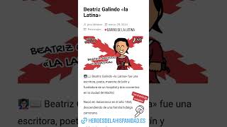 👩🏻‍🏫📖 Beatriz Galindo «la Latina» ❌ Héroes de la Hispanidad ✍🏼 Por Jesu Medina [upl. by Bussey]