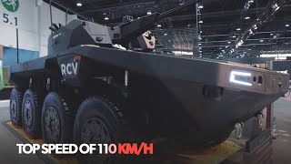 DAY 4 IDEX 2023 Defense Exhibition NIMR RCV Robotic Combat Vehicle Milrem TypeX Milkor UAV armored [upl. by Lunt766]