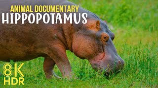 HIPPOPOTAMUS  One of the Most Dangerous Animal in Africa  Wildlife Documentary 8K HDR [upl. by Ahsinyt]