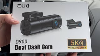 Euki D900 Dash Cam InstallDemo [upl. by Eirtemed]