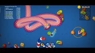 Worms Zone io Biggest Snake New Record 2024  Saamp Wala Game [upl. by Roane]