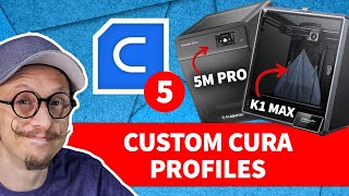 3D Printer Not in Cura Create a Custom Profile [upl. by Brier]