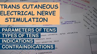 TENS in physiotherapy  Trans Cutaneous Electrical Nerve Stimulation Types of TENS  Electrotherapy [upl. by Mychael310]