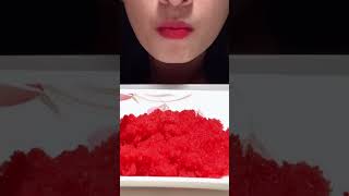 ASMR Red Masago Cepelin Fish Roe Crunchy Eating Sounds  No Talking 생선알 shorts asmr fishroe [upl. by Asenab]