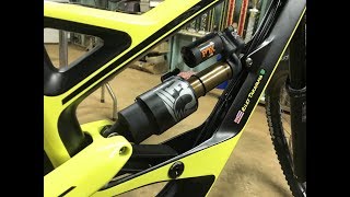 How to install a Fox Float Factory X2 Rear Shock on a 2017 YT Capra CF Build Part 2 [upl. by Lenahc]