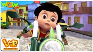 Vir The Robot Boy  Hindi Cartoon For Kids  The mad bike  Animated Series Wow Kidz [upl. by Brear]