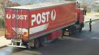 AusPost truck articulating [upl. by Nomead624]