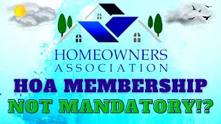 HOA MEMBERSHIP Is Not Mandatory Or Compulsory homeownersassociation homeowners dhsud balita [upl. by Enilemme]