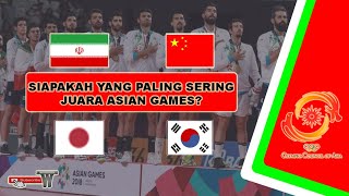 Daftar Lengkap Juara Voli Putra Asian Games Sepanjang Waktu 1958 sd Sekarang [upl. by Nojel317]